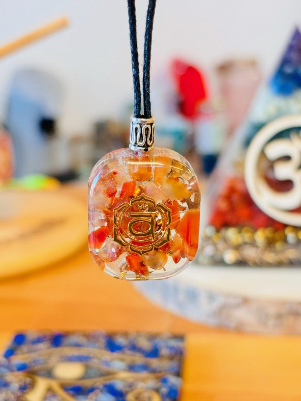 Pendentif Cornaline Chakra Sacré – Image 3